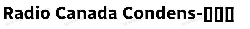 Radio Canada Condens字体转换